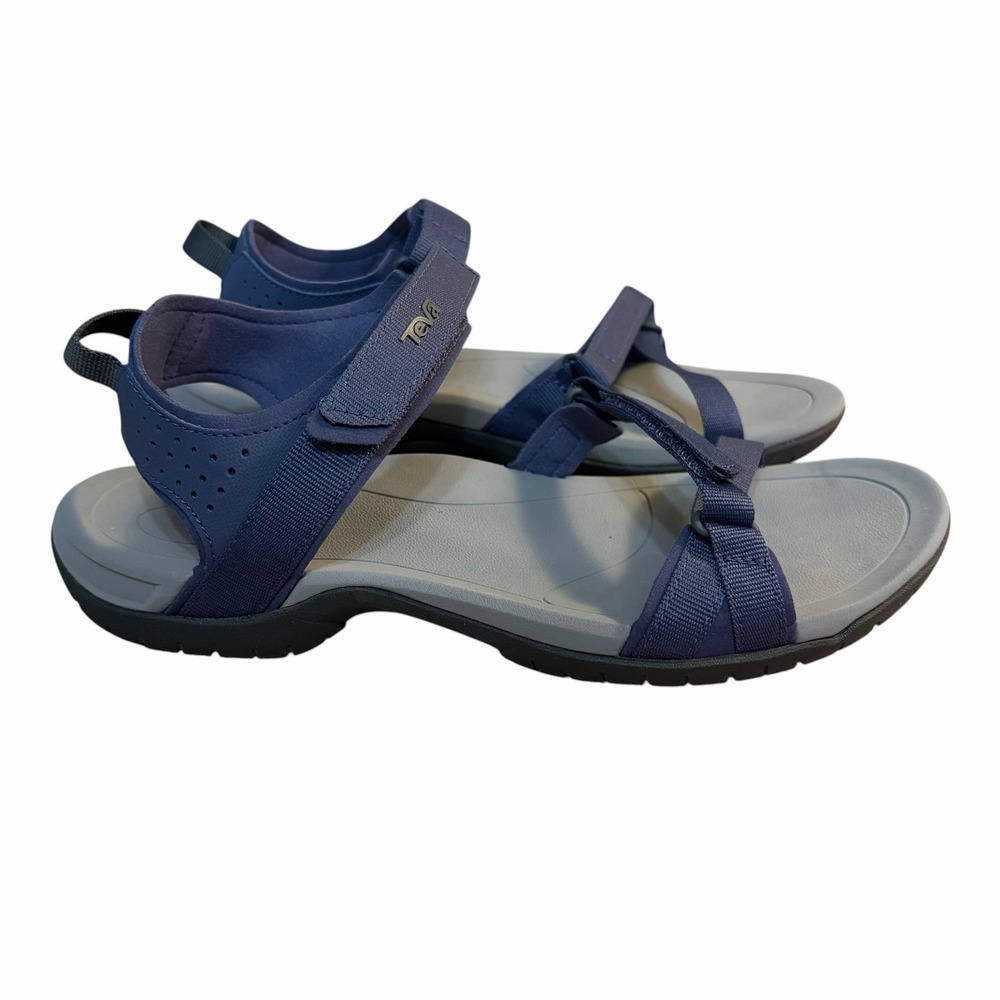 Teva Verra Hiking Sandals Blue Womens Size 9 Adjustable Comfort Walking Outdoor